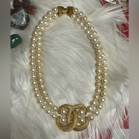 Vintage Napier Double Strand Pearl Necklace - Picture 1 of 11